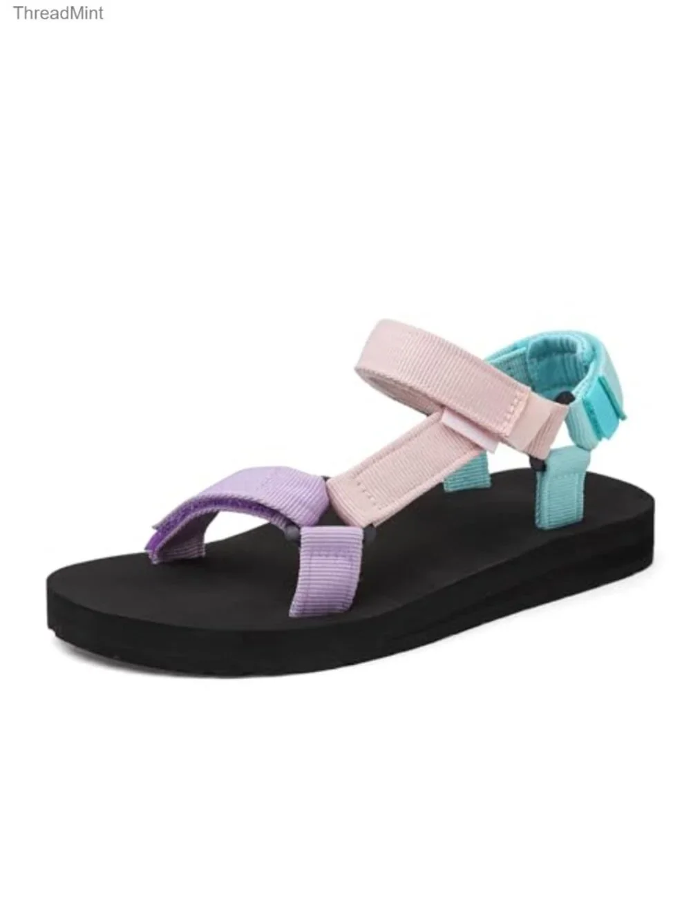Kids Hiking Sandals with Arch Support, Quick-Dry Water Shoes, Adjustable Strap,